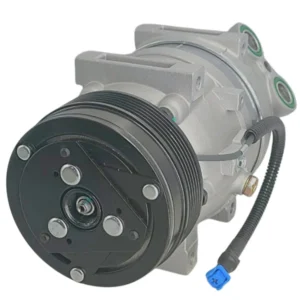 COMPRESSOR MODELO V5 GUINDASTE XCMG MOTOR YCHAY / SHACMAN H3000 / SINOTRUK / INTL-XZC1766 24V POLIA | Jetcooler