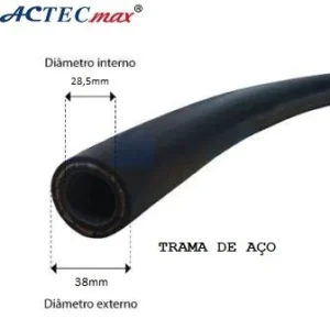 MANGUEIRA AR CONDICIONADO ONIBUS SUCCAO SIZE 20 - 1.1/8 TRAMA DE AÇO R134A | Jetcooler