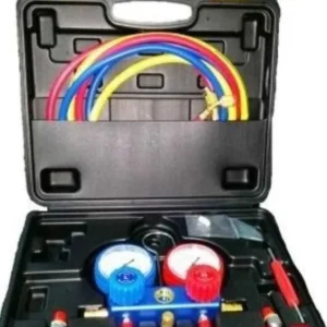 MANIFOLD MANOMETRO R134A MANGUEIRA 2,5MT COM ENGATES RAPIDOS E MALETA | Jetcooler