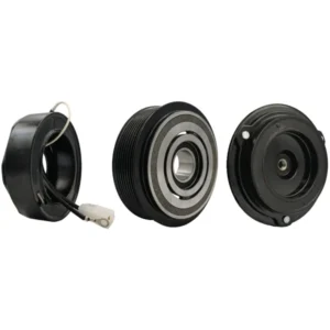 CONJUNTO EMBREAGEM COMPRESSOR DENSO 10SRE18C MAQUINA TRATOR JOHN DEERE 12V POLIA 8PK 126MM | Jetcooler