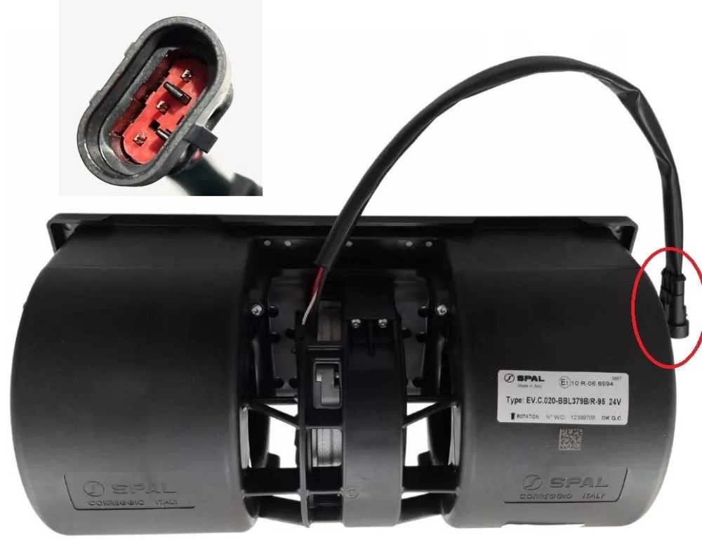 MOTOR CAIXA EVAPORADORA SPAL 020-BBL379B/R-95 24V | Jetcooler