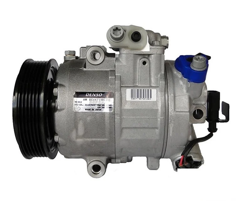 COMPRESSOR VW POLO 2002 EM DIANTE/ AUDI A4/ AUDI A6 6SEU12C VARIAVEL 12V 6PK 115MM OEM: 6Q0820803D | Jetcooler