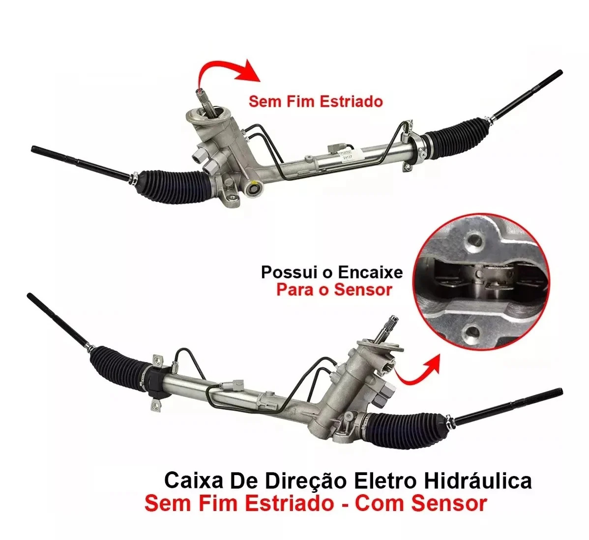 CAIXA DIRECAO HIDRAULICA VW FOX BLUEMOTION 2013 ATE 2014/ POLO 2007 ATE 2013 ESTRIADA COM ENCAIXE PA | Jetcooler