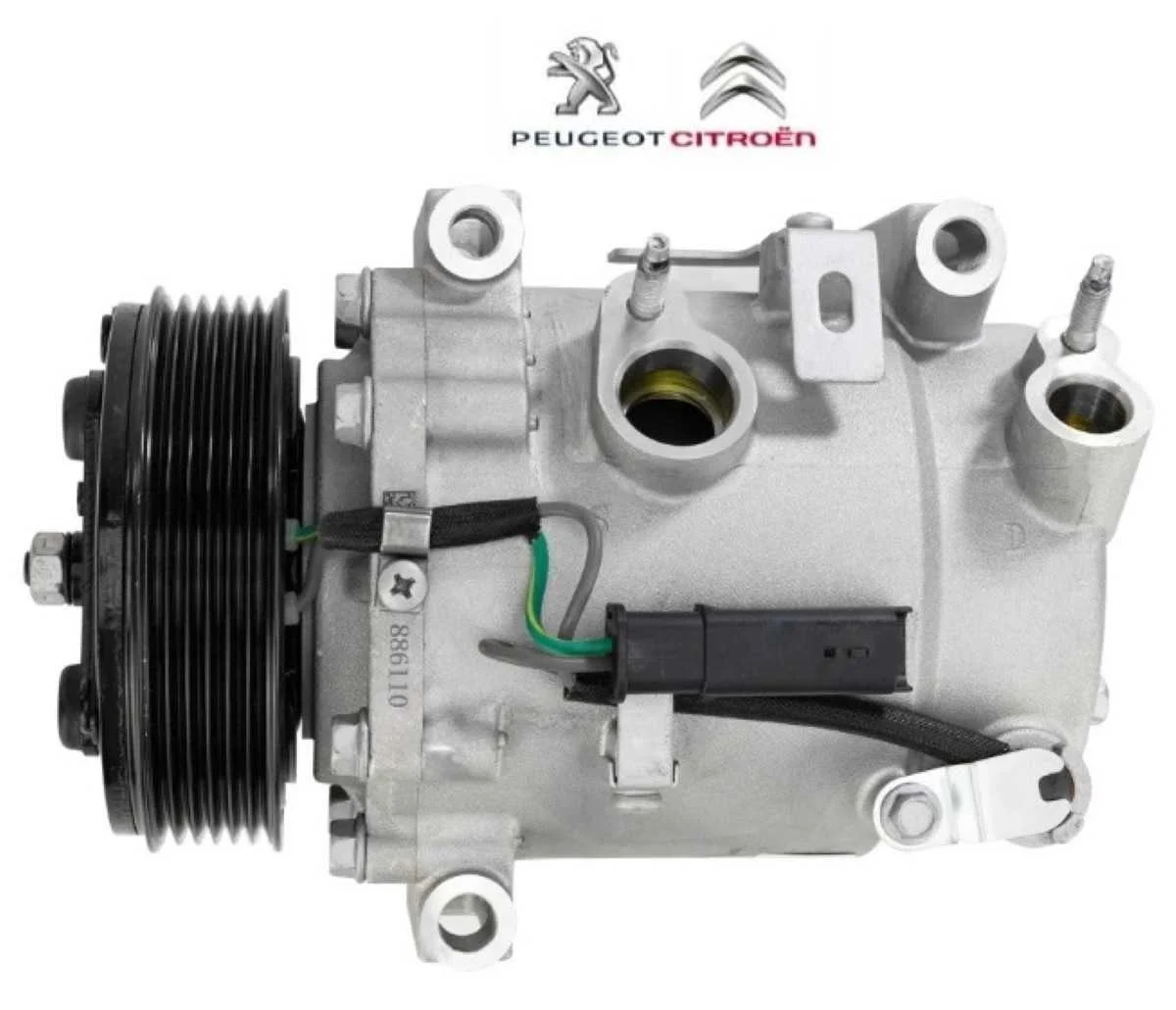 COMPRESSOR CITROEN C3 2022 EM DIANTE/ C4 CACTUS/ PEUGEOT 208 2008 MOD.SCROL OEM-9827596080 | Jetcooler