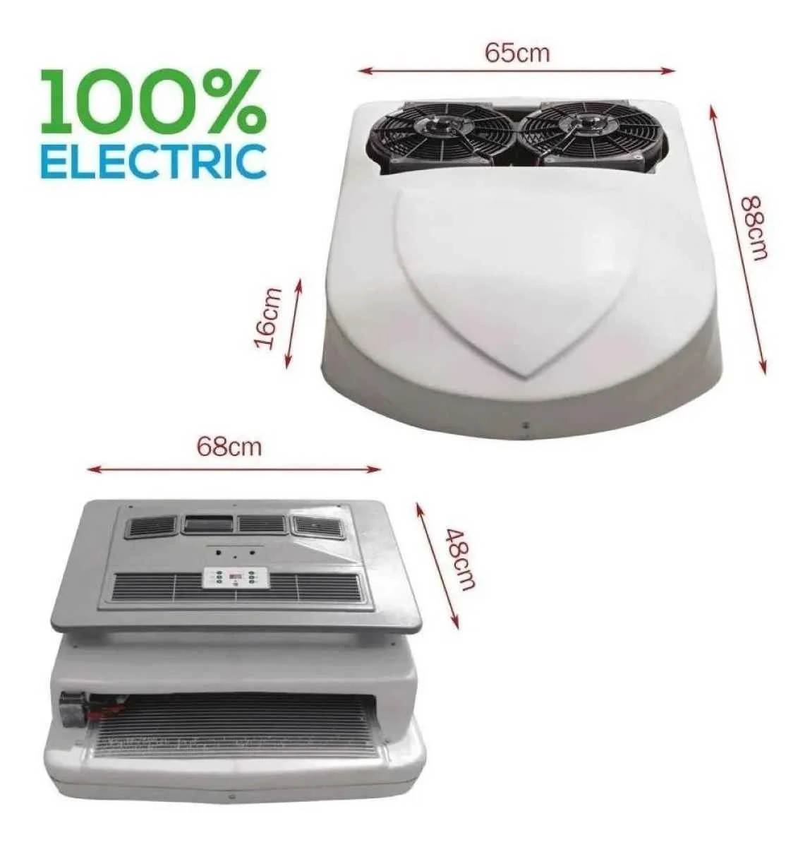 CAIXA EVAPORADORA TETO ELETRICO 24V 12000 BTU | Jetcooler