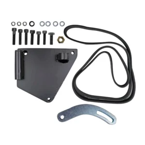 KIT SUPORTE COMPRESSOR 5H14/ 7H15 ORELHA POLIA 8PK RENAULT MASTER 2.3 2013 ATE 2021 COM BOMBA DE DIRECAO HIDRAULICA | Jetcooler