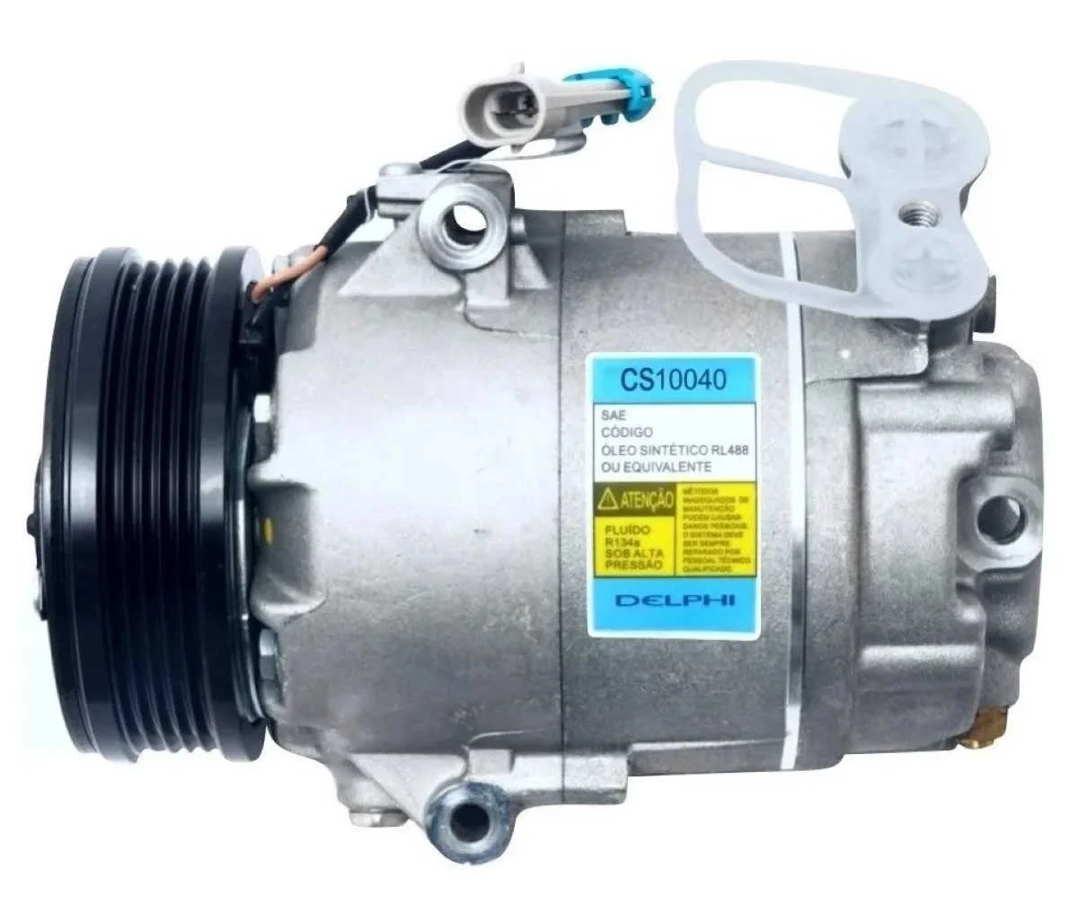 COMPRESSOR CHEVROLET MERIVA/ CORSA/ MONTANA/ FIAT STILO 1.8/ PALIO 1.8/ PUNTO 1.8/ DOBLO 1.8 - 12V POLIA 5PK 105MM OEM: 51703016 | Jetcooler