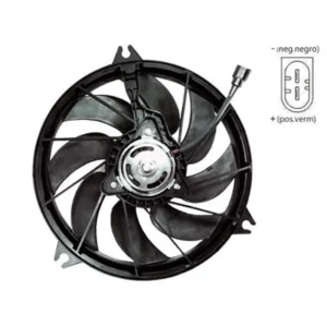 ELETROVENTILADOR PEUGEOT 206 2000 A 2005 C/AR TOMADA ANTIGA OEM: 125391 | Jetcooler