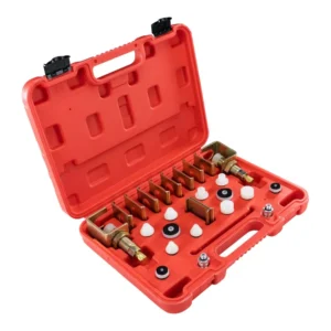 MALETA KIT TESTE VAZAMENTOS DE CONDENSADOR E EVAPORADOR COM 26 PEÇAS | Jetcooler