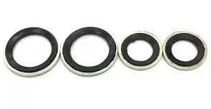 Arruela de Vedação Compressor Delphi CVC Sucção/Descarga — Kit com 2 Pares | Jetcooler