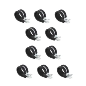 Abraçadeira de aço e borracha 19x25 para mangueira 10mm kit com 10 peças | Jetcooler