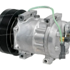Compressor 7H15 4840 máquina Case Magnun 335 saída p/pressostato polia 8PK 24 volts OEM-1835106 SAN | Jetcooler