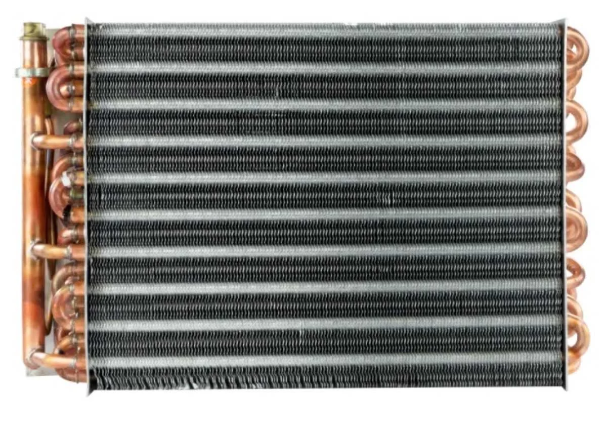 EVAPORADOR RETROESCAVADEIRA NEW HOLLAND LB75/ B100B/ B95CTC/ B100BLR EM COBRE OEM: 87314369 | Jetcooler