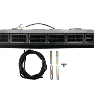 CAIXA EVAPORADORA UNIVERSAL MICRO-BUS 2 MOTORES 3 VELOCIDADES 6 DIFUSORES 24V 32000 BTUS VALVULA BLO | Jetcooler