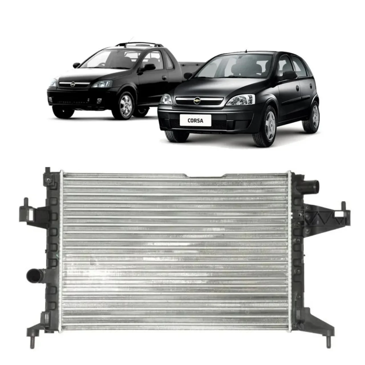 RADIADOR AGUA CORSA MONTANA 1.0 1.4 1.8 2003 A 2010 MANUAL | Jetcooler