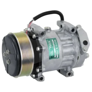 COMPRESSOR 7H15 MAQUINA RETROESCAVADEIRA JCB 535/ 540/ 214/ 2CX/ 3CX/ 4CX - 12V POLIA 8PK 124MM OEM: 32008562 SD8203 | Jetcooler