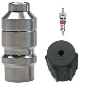VALVULA P/SOLDA BAIXA ALUMINIO C/NUCLEO C/TAMPA R134 | Jetcooler