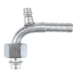 CONEXAO ORING 12X90 COM VALVULA R134A EM ALUMÍNIO PARA AR CONDICIONADO AUTOMOTIVO | Jetcooler